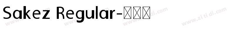Sakez Regular字体转换
